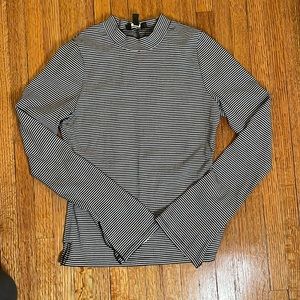 AYR striped mock neck